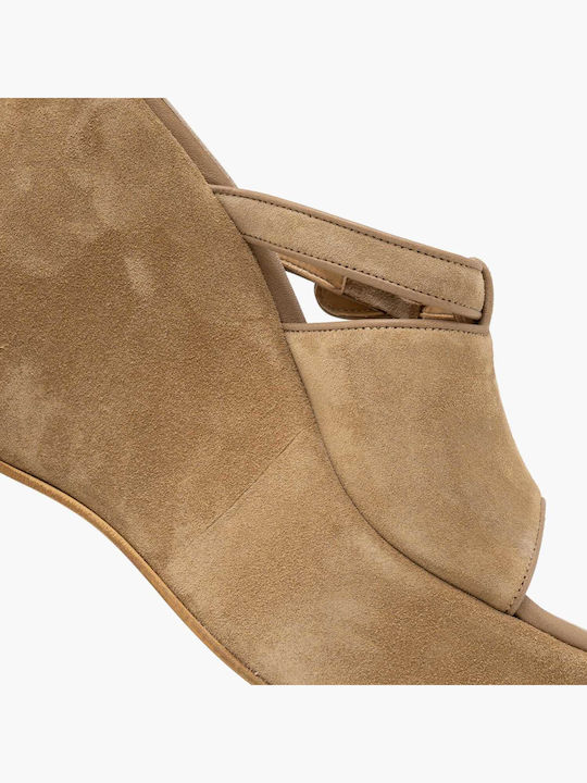 Sommer Damenplattformen Beige