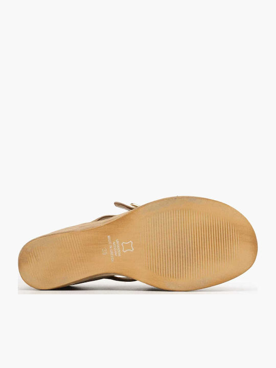 Sommer Damenplattformen Beige