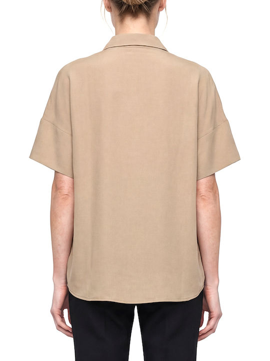 MY T Short Sleeve Women's Beige Shirt