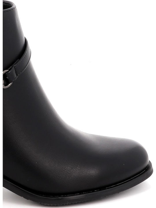 Women's Ankle Boots with Medium Heel Black