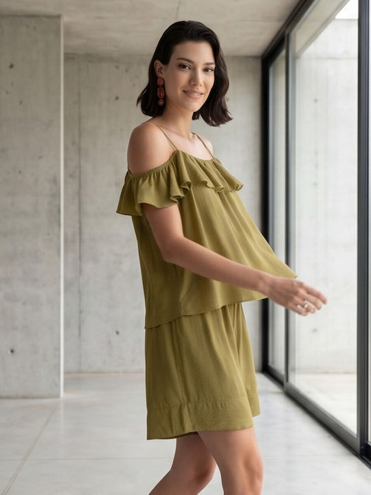 Women's Khaki Bermuda