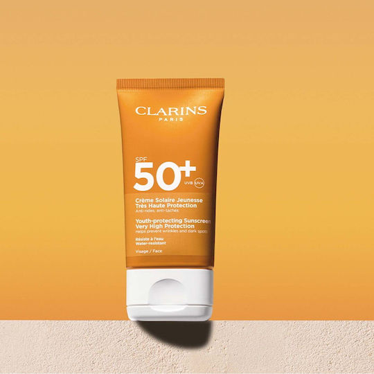 Clarins SPF50SPF50+ Αδιάβροχο Βρεφικό Αντηλιακό Γαλάκτωμα για Πρόσωπο 50ml