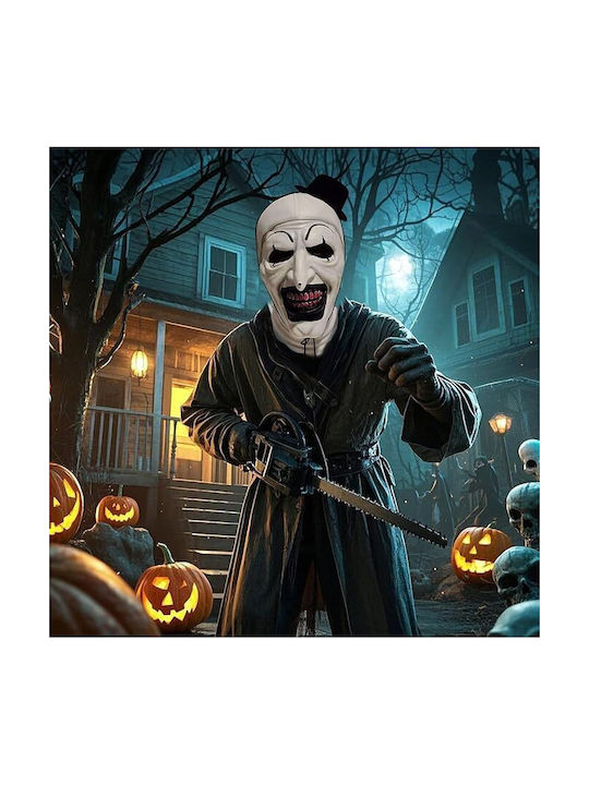 Scary Latex Mask Terrifier Clown Costume Halloween Realistic