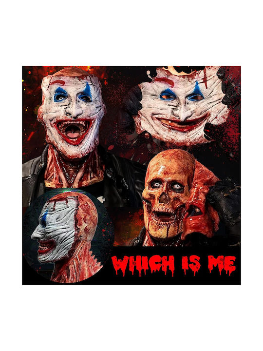 Halloween Mask Scary Horror Clown Double-layer Magnetic Latex