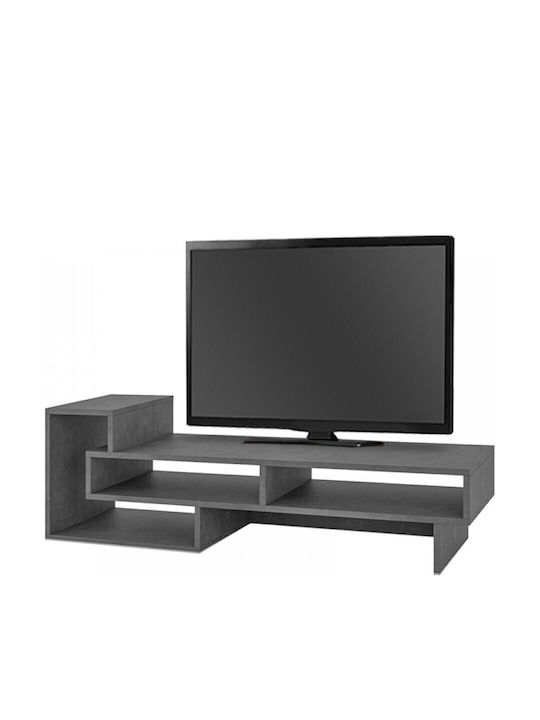Έπιπλο Τηλεόρασης Tetra Γκρι Μ136.7xΠ40xΥ42cm
