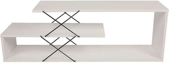 Έπιπλο Τηλεόρασης Zigzag 854kln3062 120x30x40cm White Έπιπλο Τηλεόρασης Zigzag 854kln3062 120x30x40cm White