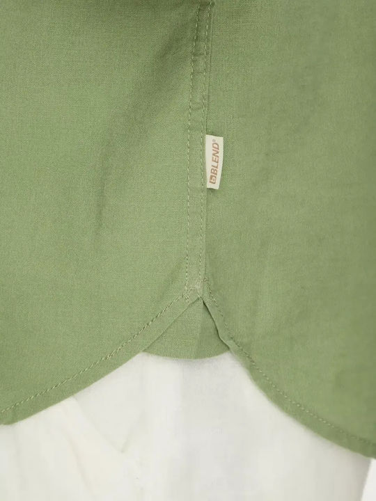 Cămașă Mâneca Scurtă În Linie Regular Fit Verde