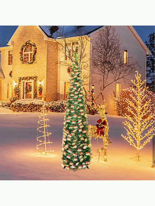 Foldable Artificial Green Christmas Tree 150 Cm Eye-catching Holiday Decoration