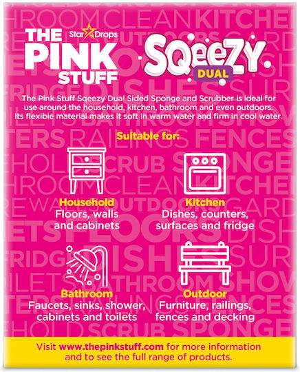 Pink Stuff Miracle Cleaning Paste 850gr + Sqeezy Dual Sponge