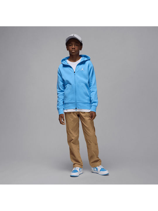 Athletic Kids Hoodie Dri-Fit Cotton with Hood Blue