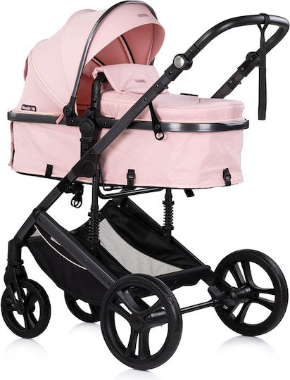 Chipolino Amore Reversible 2 in 1 Baby Stroller Suitable for Newborn Powder Pink