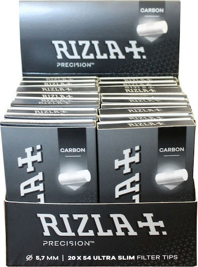 Rizla Precision Smooth Filtertips Aktivkohle 5.7mm 54x1Stk