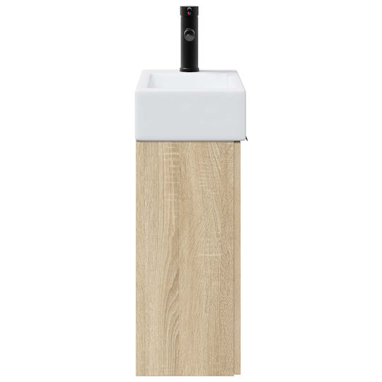 vidaXL Πάγκος με Νιπτήρα Μ45.5xΒ22.5xΥ84cm Καφέ