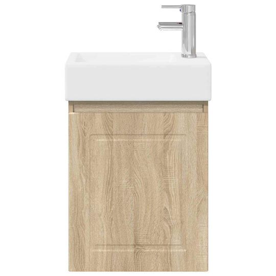 vidaXL Pangă Cu Lavoar M45.5xA22.5xÎ84cm Maro