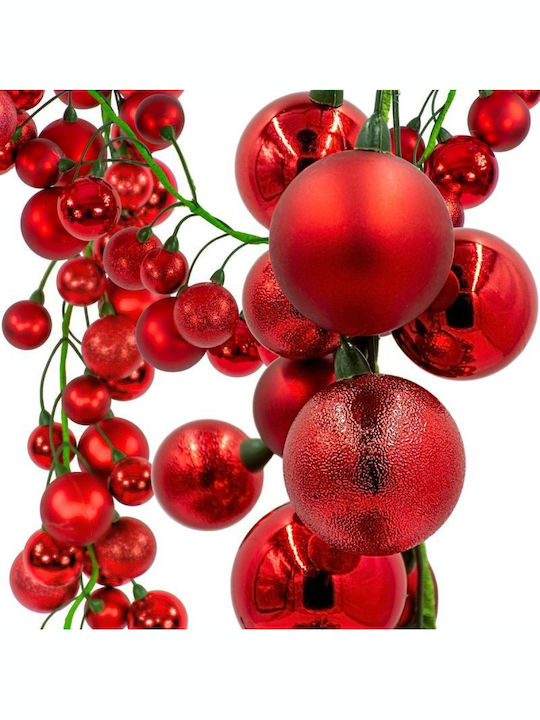Edelman Weihnachtliche Girlande Rot 80Stück