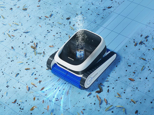Ecovacs Ultramarine P1 Wireless Robotic Pool Cleaner Bottom Walls Waterline