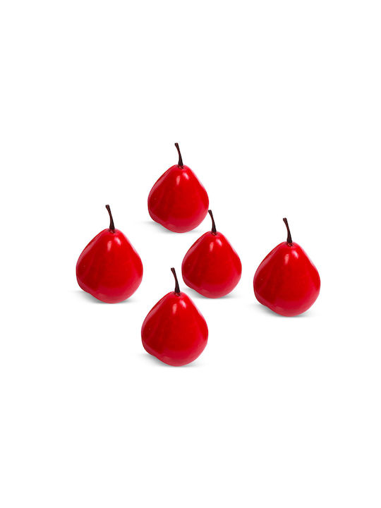 Plastic Placemats Red 5 Pieces