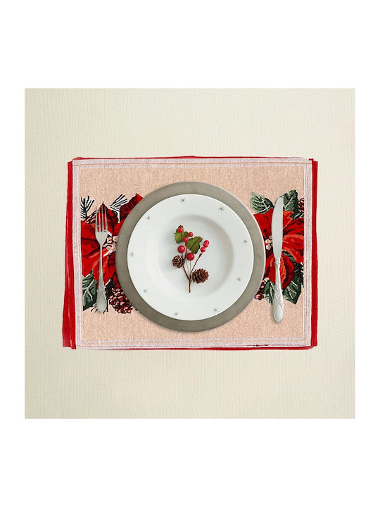 Alista Home Tischsets Stoff Rote 43x34cm