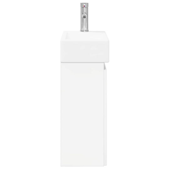 vidaXL Плот с Мивка М45.5xШ22.5xВ84см Бял