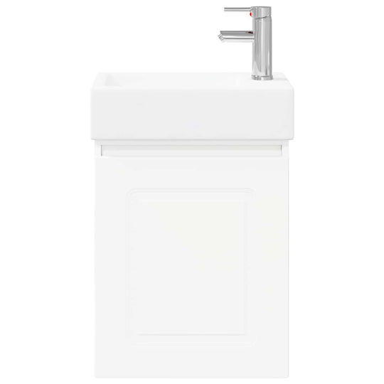 vidaXL Плот със Смесител М45.5xД22.5xВ84см Бял