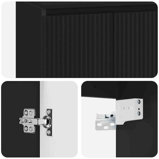 vidaXL Πάγκος χωρίς Νιπτήρα Μ49.5xΒ41xΥ64.5cm Μαύρο