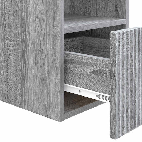 vidaXL Bathroom Vanity Unit Without Sink M30xL44.5xH50cm Gray Sonoma