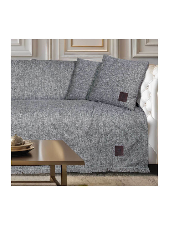 Greenwich Polo Club 3988 Sofa Throw 2 Seater 180x250cm Grey
