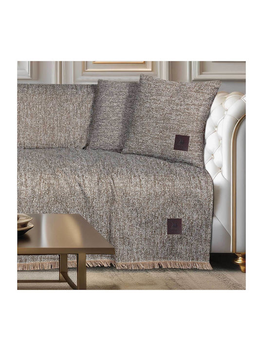 Greenwich Polo Club Essential Ριχτάρι Διθέσιου Καναπέ 180x250εκ. Beige