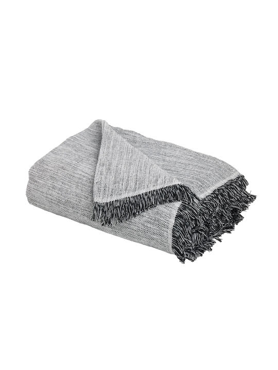 Das Home Das Home Dreisitzer-Sofa Wurf 180x300cm Schwarz