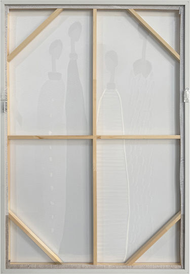 Trinity Decorative Painting 80x120x4cm Canvas Off White Stone Grey Wood Light Brown 035046 Trinity Decorative Painting 80x120x4cm Canvas Off White Stone Grey Wood Light Brown 035046