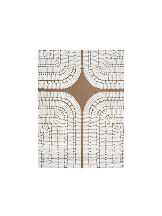 Inthebox New Age Decorative Canvas Painting Beige Brown Wood Frame Brown 80x120xh4.3cm 031354