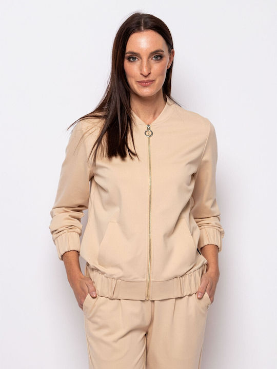 Damen Strickjacke Beige