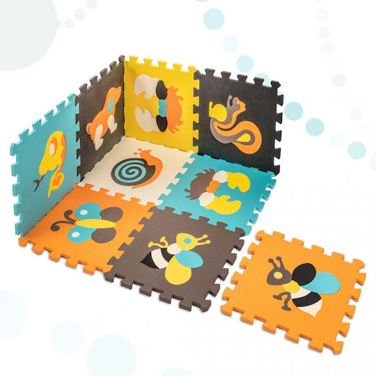 Kruzzel Puzzle De Podea Interactiv Cu Animăluțe 9 Piese