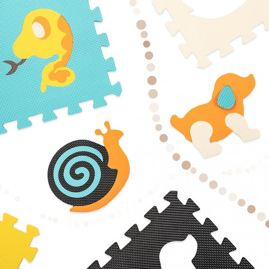 Kruzzel Puzzle De Podea Interactiv Cu Animăluțe 9 Piese