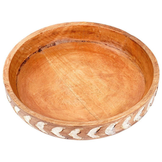 Mango Decorative Bowl Brown 30x30cm