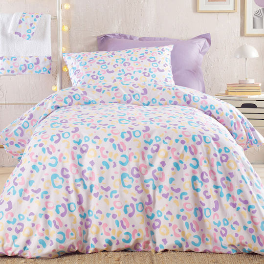 Rythmos Kids Duvet Cover Set Single with Pillowcase Cotton Multicolour 160x250cm