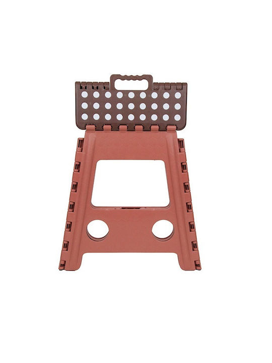 Plastic Outdoor Stool Brown 39x30x42cm E-1325
