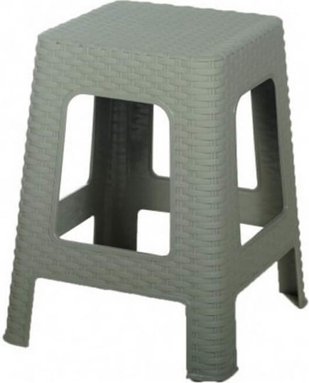 Băncuță De Grădină Rattan Antracit 28.5x28.5x45cm Băncuță De Grădină Rattan Antracit 28.5x28.5x45cm