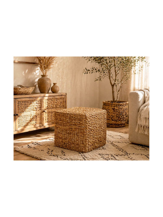 Σκαμπό Κύβος Εξωτερικού Χώρου Rattan Rattan 40x40x38cm