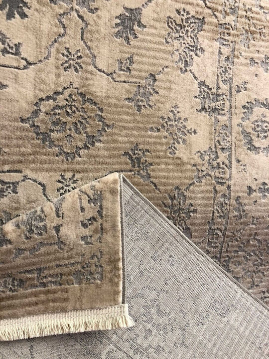 Koulis Carpets 0342A Modern Bedroom Rug Set Beige 3 Pieces
