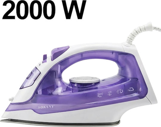 Sokany SK-YD-2111 Fier de Călcat cu Aburi 2000W cu Talpă Ceramică