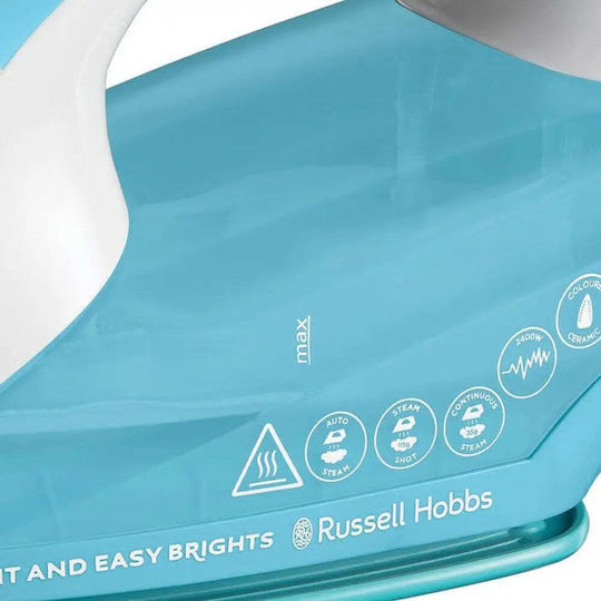 Russell Hobbs Light & Easy Brights Σίδερο Ατμού 2400W με Κεραμική Πλάκα και Συνεχόμενη Παροχή Ατμού 115gr/min