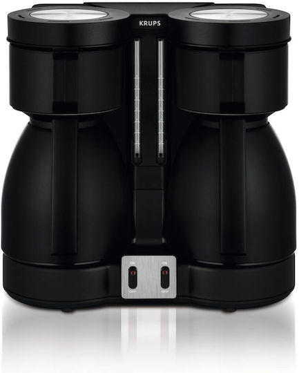Krups Duothek Filter Coffee Machine 1700W Black