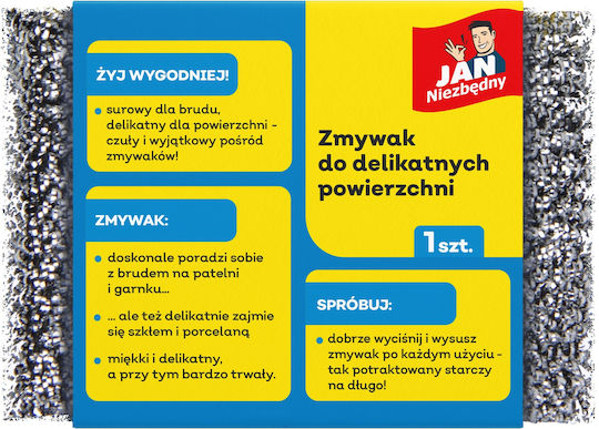Jan Niezbędny Σφουγγάρι Ασημί
