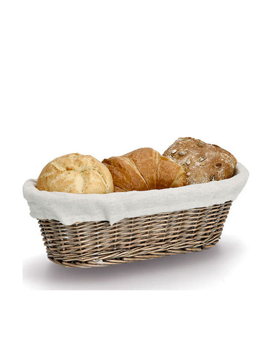 Zeller Bread Basket Wicker 33x14x10cm