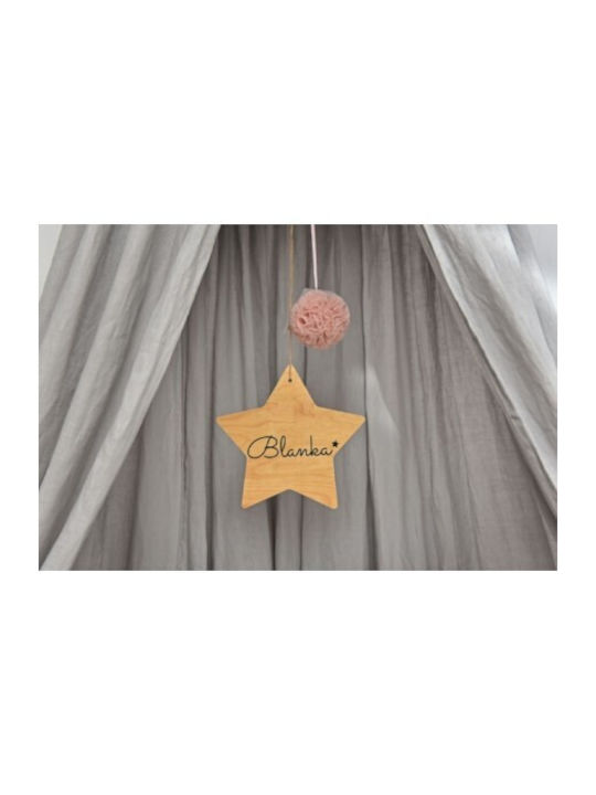 Bed canopy Bellamy Stone Grey