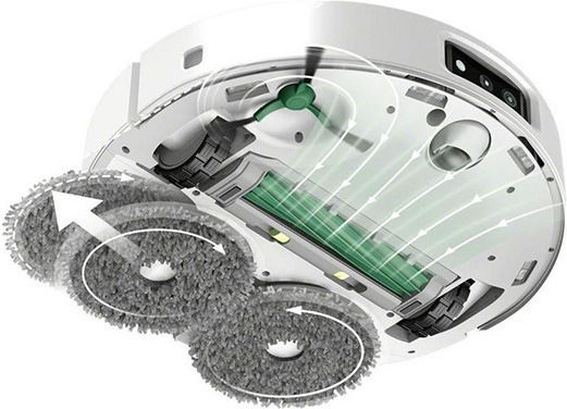 iRobot Roomba Plus 505 Combo Robot Vacuum Cleaner with Laser Mapping White