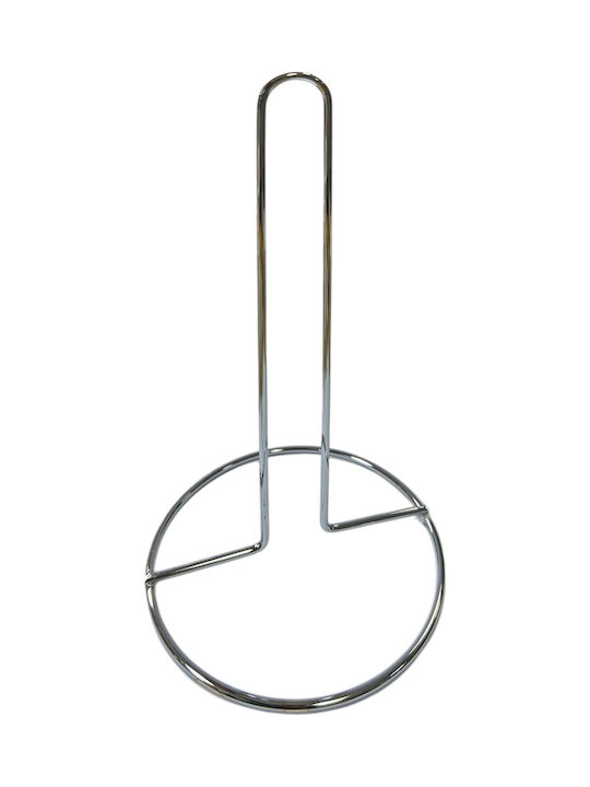 Homestyle Βάση για Χαρτί Κουζίνας Μεταλλική Ασημί 14.5x14.5x29cm 908155