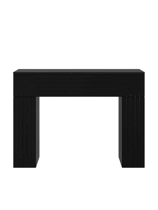 Κονσόλα Ξύλινη Μαύρο Μ102xΠ35xΥ75εκ.