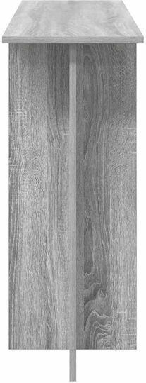 vidaXL Konsolentisch Holz Grau M100xB30xH75cm